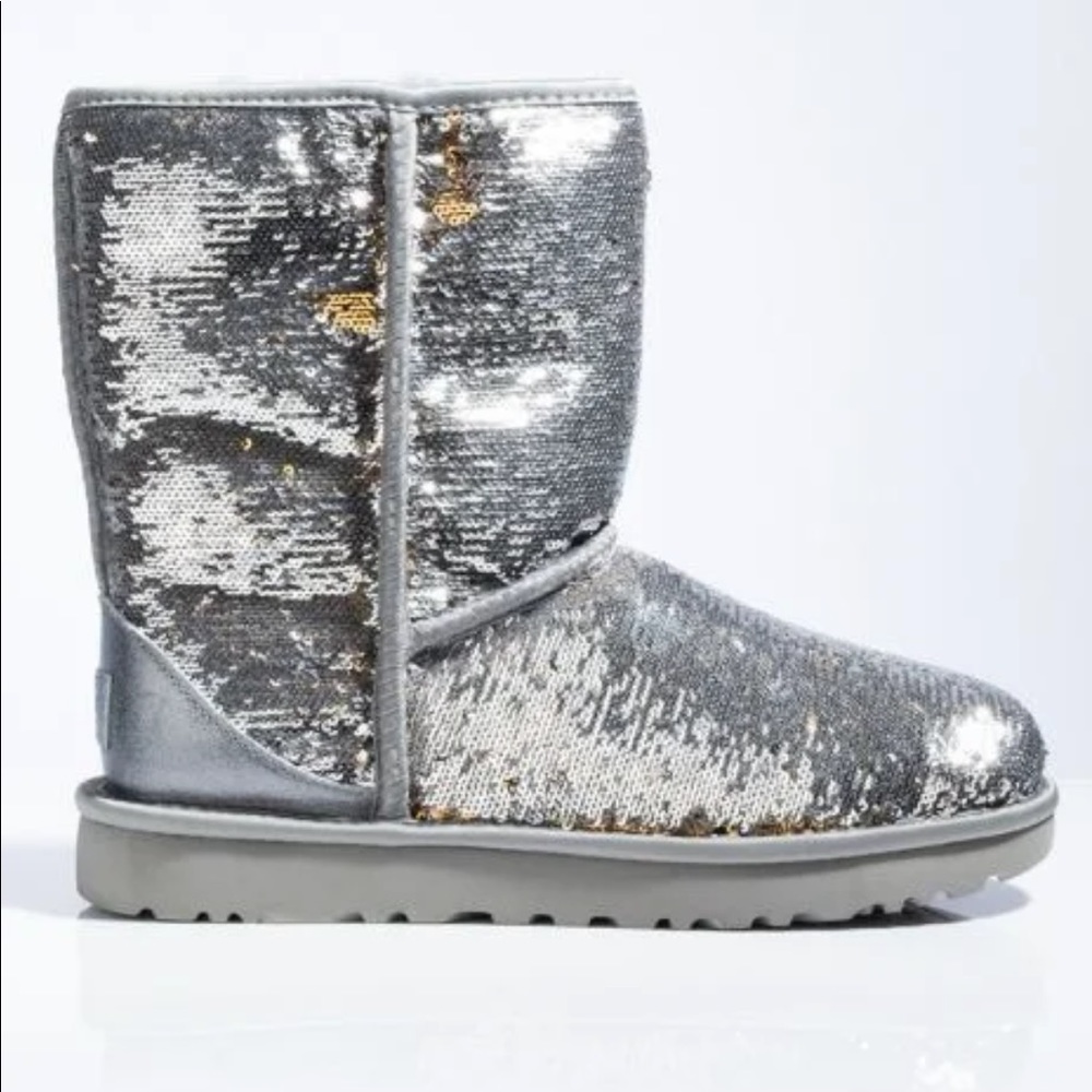 Silver Sequin UGG boots